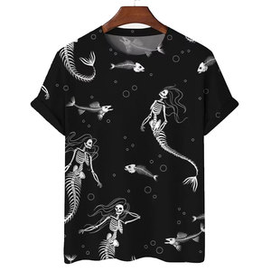 T-shirt noir pour homme surdimensionné, respirant, en tricot, personnalisé en gros, avec un design écologique 100% coton - Product Image 3