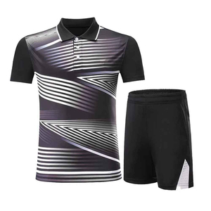 Maillot de tennis court respirant pour homme de qualité supérieure, séchage rapide, imprimé numériquement, nouveau style, en tissu tissé, pour le tennis de table - Product Image 4