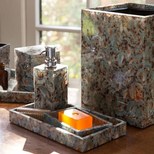Ensemble de salle de bain en résine fait main de qualité supérieure, prix de gros, ensemble décoratif en résine pour la maison et l'hôtel - Product Image 6