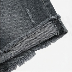 Shorts en jean pour femmes, taille large, en coton, style décontracté estival, couleur personnalisable, vêtements uniques - Product Image 6