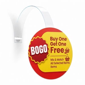 Étiquette publicitaire promotionnelle en PVC écologique sans BPA de qualité alimentaire pour rayonnage de supermarché, présentoir de point de vente, signalétique marketing - Product Image 3