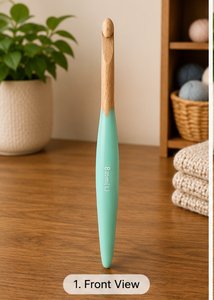 Custom Wooden 3mm <b>Crochet</b> <b>Hook</b> Handmade Knitting Needle Ergonomic Smooth <b>Crochet</b> Tool for Yarn Hand Knitting Gift - Product Image 5