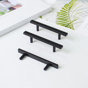 Tirador de Cajón en T de Aleación de Zinc Negro Moderno Multiusos, Ecológico y Duradero para Baño, Cocina, Dormitorio y Sala de Estar - Product Image 4