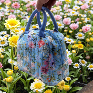 Ningbo Wilson Eco-Friendly OEM Customized Handle Bag Pure Plain Cotton Fabric Portable Durable Outside Handle Lunch Bag - Product Image 6