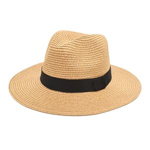 Sombrero Fedora de Paja con Logotipo Personalizado al por Mayor, Nuevo Diseño, Ala Corta, Estilo Trilby, Panamá, para Hombres, Mujeres, Unisex, Verano - Product Image 1