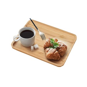 Bandeja de Servir de Madera Premium con Asas |   Bandeja de Desayuno de Bambú para Café y Aperitivos - Product Image 1