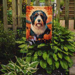 Multicolor Bearded Collie Fall Garden Flag Buzón decorativo Yard Flag Banner para Patio Obra de arte para camas de flores - Product Image 2