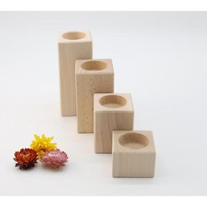 Porte-bougie en bois artisanal avec finition lisse en bois naturel, durable pour la décoration de la maison et la décoration de table, pour la vente à l'exportation - Product Image 6