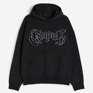 เสื้อฮู้ดดี้ผ้าฝ้ายฟลีซ 100% ทรงโอเวอร์ไซส์ มีกระเป๋า สไตล์ลำลอง ใส่ได้ทั้งชายและหญิง - Product Image 5