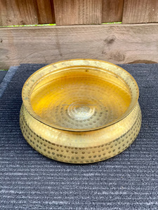 Brass Pedicure Spa <b>Bath</b> Bowl Foot Soak Warming Relaxation Massage Tub Flower Decoration Bowls Spa Essentials Pedicure Basin - Product Image 3