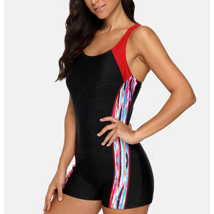 Traje de baño de una pieza hecho a medida con poliéster reciclado, recién llegado, muy vendido, estilo occidental, floral, con cuello en V y cordón ajustable. - Product Image 3