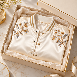 Chaquetas Bomber de Satén con Pedrería para Hombre, Estilo Diamante Brillante, Decoración de Cristal, Ropa de Fiesta, Diseño de Moda, Ropa Casual de Calle - Product Image 5