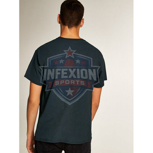 T-shirt à manches courtes pour homme avec impression lumineuse Mind Blown, col rond, jersey décontracté en coton, design de logo sur le devant - Product Image 2