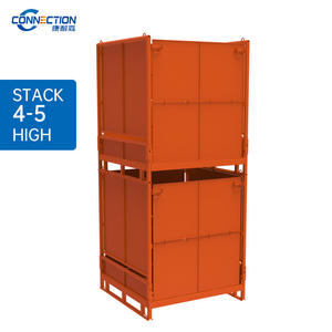 Boîte à palettes en acier pliable robuste sur mesure pour le stockage en entrepôt - Product Image 4