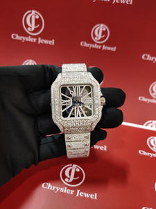 moissanite diamond luxury <b>watch</b> <b>for</b> <b>men</b> automatic movement <b>mens</b> <b>watches</b> mechanical stainless steel <b>watch</b> - Product Image 2