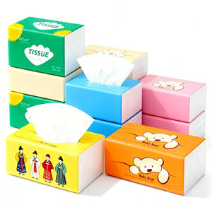 Boîte de mouchoirs en papier OEM, fourniture d'usine, mouchoirs jetables doux pour l'hôtellerie et la distribution en bureau - Product Image 5