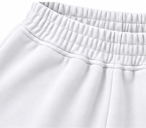 Index Sportswear Women's White Shorts <b>Skirt</b> High <b>Waist</b> <b>Elastic</b> Breathable Pockets Left Leg Logo Sporty Style Knitted Polyester - Product Image 6