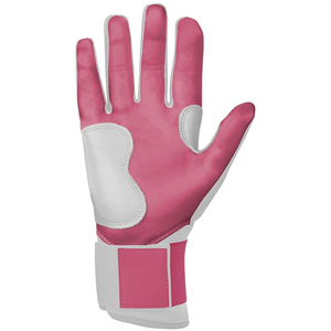 <b>Pink</b> White Full Finger Baseball Batting Gloves With Custom Logo Anti Slip Soft Material Pro Hitting Sports Mitts - Product Image 4