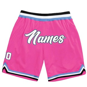 Custom Logo Printed Athletic Blank Men's Gym <b>Mesh</b> Summer Basketball Shorts Striped Design High Street Style Drawstring Short Men - Product Image 1