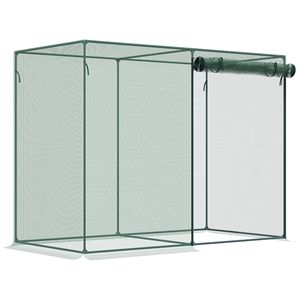 Rete da Giardino 1,8m x 0,9m x 1,5m con Gabbia per Ortaggi e Porte con Cerniera per Orto e Giardino - Product Image 1
