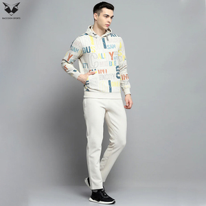Conjunto de Pantalón y Sudadera con Capucha de Punto Holgado para Hombre, Material Transpirable de Tacto Suave, Diseño Único, Moderno, Totalmente Personalizado, para Venta al Por Mayor - Product Image 2