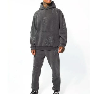 Chándal Deportivo para Hombre con Lavado Ácido, de Alta Calidad y Precio Económico, Hecho en Fábrica, Precio Razonable, Chándal Deportivo de Algodón para Hombre con Lavado Ácido - Product Image 1