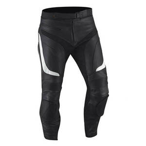 Pantalon en cuir pour motard élégant pour homme - Pantalon de motard à coupe flexible avec plusieurs poches, design moderne et slim, protection CE - Product Image 5