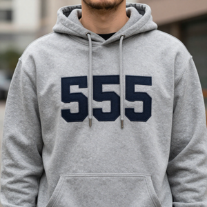 เสื้อฮู้ดพิมพ์ลายลำลอง ผ้าฝ้ายฟลีซ 555 พร้อมบริการปรับแต่งแบบ OEM ODM - Product Image 2