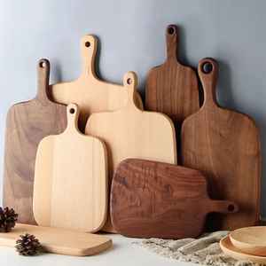 Juego de tablas de cortar de madera de acacia con asa, colección de tablas de servir de madera, tabla de quesos, tabla de charcutería, tablas de cocina - Product Image 3