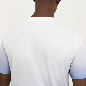 Camiseta Casual de Cuello Redondo Personalizada de Seda/Algodón para Hombre, Ropa de Verano, Fabricante, Tejido Liso, Lavado Regular, Ajuste Rápido - Product Image 4