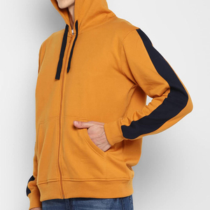 Sweat à capuche zippé pour homme, fermeture éclair intégrale, coupe confortable, tissu doux, vêtement décontracté, sweat à capuche élégant, basique pour un usage quotidien et streetwear - Product Image 1