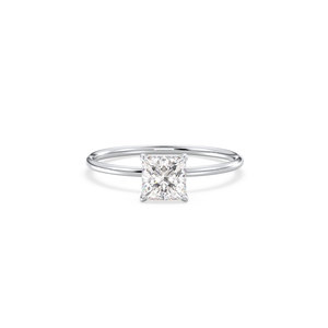 REYES Princess Cut 0.9 Carat Moissanite <b>Solitaire</b> <b>Rings</b> For Women Factory Price 925 Sterling <b>Silver</b> GRA Certified Fine Jewelry - Product Image 2