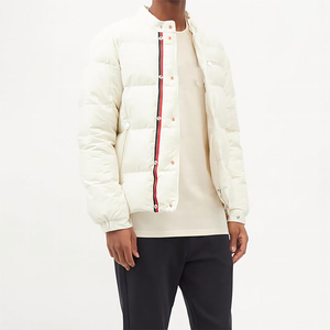 Customt Knitted Woven Breathable Chest Pocket <b>Quilted</b> Padded Bubble Puffer Polyester Filled Jacket - Product Image 1