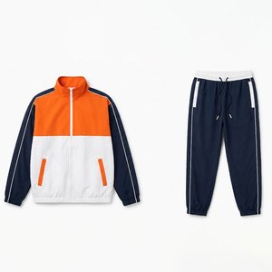 High Demanding Custom Men's Waterproof Nylon Windbreaker <b>Set</b> Full Zip Jacket and Pants Outdoor Hiking Running Tracksuit Outfits - Product Image 1