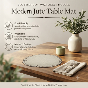 Fournisseur en gros de sets de table en jute naturelle à bord festonné, diamètre 38 cm, pour la maison, les restaurants et les hôtels, disponible pour l'exportation - Product Image 3