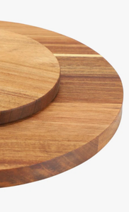 Wholesale Round Wooden Lazy Susan Turntable, 360 Degree Rotating Wood <b>Spice</b> Rack Organizer for Kitchen Countertop, Dining Table - Product Image 4