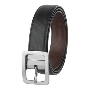 Nuevo Cinturón de Cuero para Hombre de Color Sólido con Ajuste Cómodo, Nuevo Diseño y Color Personalizados con Hebilla de Acero - Product Image 4