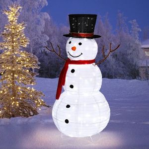 60*60*120cm 30.00V 3.60W Bonhomme de neige blanc en polaire pour jardin, décoration de Noël, remplace le produit 62175283, lumières de Noël - Product Image 3