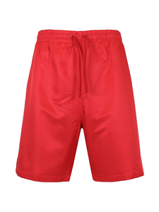 Shorts de Baño para Hombre, Color Coral Sólido, con Cordón Ajustable, Secado Rápido, Tejido Casual, Cintura Media, Corte Corto - Product Image 3
