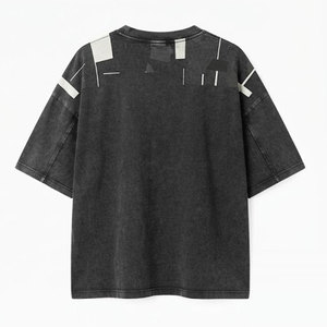 เสื้อยืดทรงบ็อกซี่ผ้าคอตตอนหนานุ่มพรีเมียมสำหรับผู้ชาย ทรงโอเวอร์ไซส์ สไตล์ลำลอง สตรีทแวร์ เหมาะสำหรับใส่ในชีวิตประจำวัน - Product Image 2