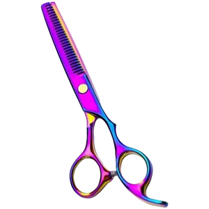 Juego de Tijeras de Peluquería Profesionales de 6'', Tijeras de Corte, Entresacado y Texturizado, Ligeras, Fáciles de Manejar, Resistentes al Óxido, Diseño Personalizado - Product Image 4