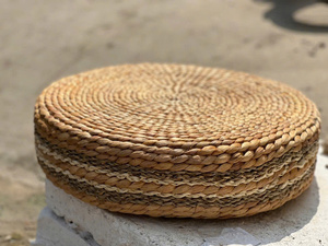 Eco Friendly Water Hyacinth Cushion <b>Pad</b> Natural Handmade Woven <b>Chair</b> Cushion for Home Restaurant Resort Wholesale Vietnam - Product Image 6