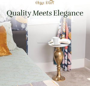 Özelleştirilmiş lüks Modern küçük yan masa antika koyu bronz Finish Accent kaide Martini kokteyl içecek masa kahve için