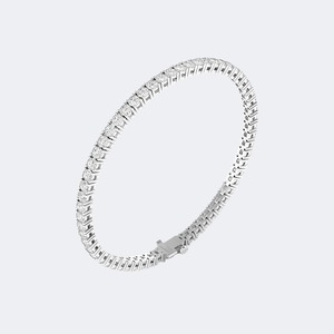Luxury Round Brilliant Cut Lab Grown Diamond <b>Bracelet</b> For Women Gold Wedding Anniversary Jewelry Available In 9K 14K 18K - Product Image 4