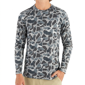 Camisas de Pesca de Manga Larga con Protección Solar UPF 50, Tejido de Malla Transpirable Anti-UV, Resistentes al Viento, Ropa Deportiva Informal Popular al por Mayor - Product Image 1