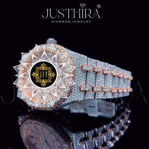 Hot Selling Fashion Men's Stainless Steel Iced Diamond Analog <b>Watch</b> VVS Moissanite Glass 3BAR Water Resistant <b>Mechanical</b> <b>Watch</b> - Product Image 3