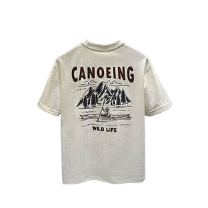 เสื้อยืดคอกลมแขนสั้นผู้ชายทรงปกติ ผ้าแคนวาส ผสมโพลีเอสเตอร์/คอตตอน สวมใส่สบาย แห้งเร็ว ระบายอากาศได้ดี - Product Image 1