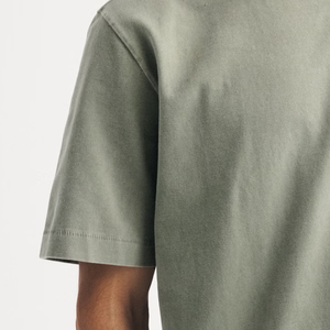 Camiseta informal de uso diario con lavado ácido para hombre, cuello redondo, manga corta, 100% algodón, fabricante de camisetas con lavado ácido en Pakistán - Product Image 5