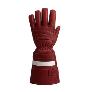 ถุงมือดับเพลิงคุณภาพสูงราคาขายส่ง ถุงมือดับเพลิงหนังแท้สีพื้น บริการ OEM - Product Image 2