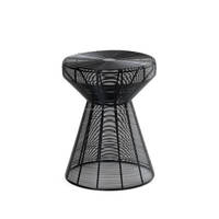 Tabouret avec finition métallique finition or noir et argent, décor de maison, pour hall d'entrée et de salon
